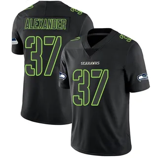 Shaun Alexander Men's Seattle Seahawks Nike Jersey - Limited Black Impact