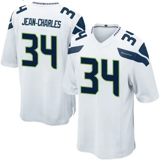 Shemar Jean-Charles Men's Seattle Seahawks Nike Jersey - Game White