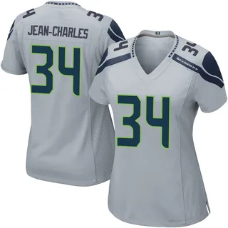 Shemar Jean-Charles Women's Seattle Seahawks Nike Alternate Jersey - Game Gray