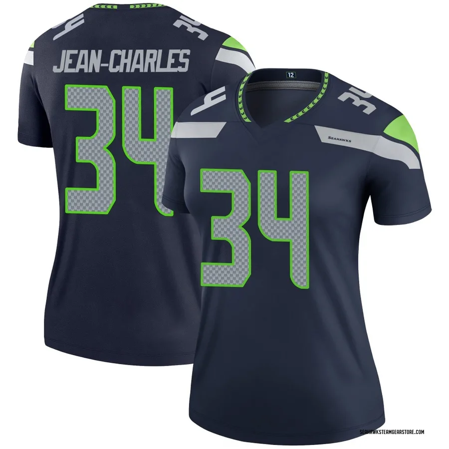 Shemar Jean-Charles Women's Seattle Seahawks Nike Jersey - Legend Navy