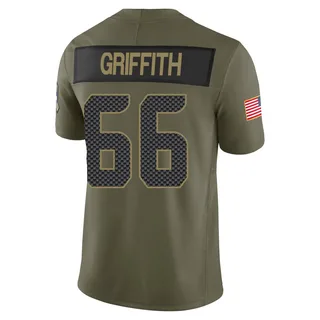 Thor Griffith Men's Seattle Seahawks Nike 2025 Salute to Service Jersey - Limited Olive