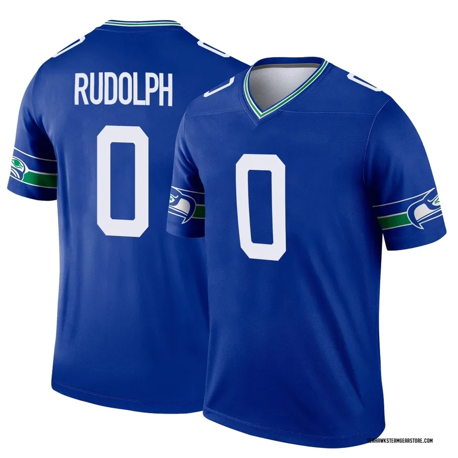 Trayvon Rudolph Men's Seattle Seahawks Nike Throwback Jersey - Legend Royal
