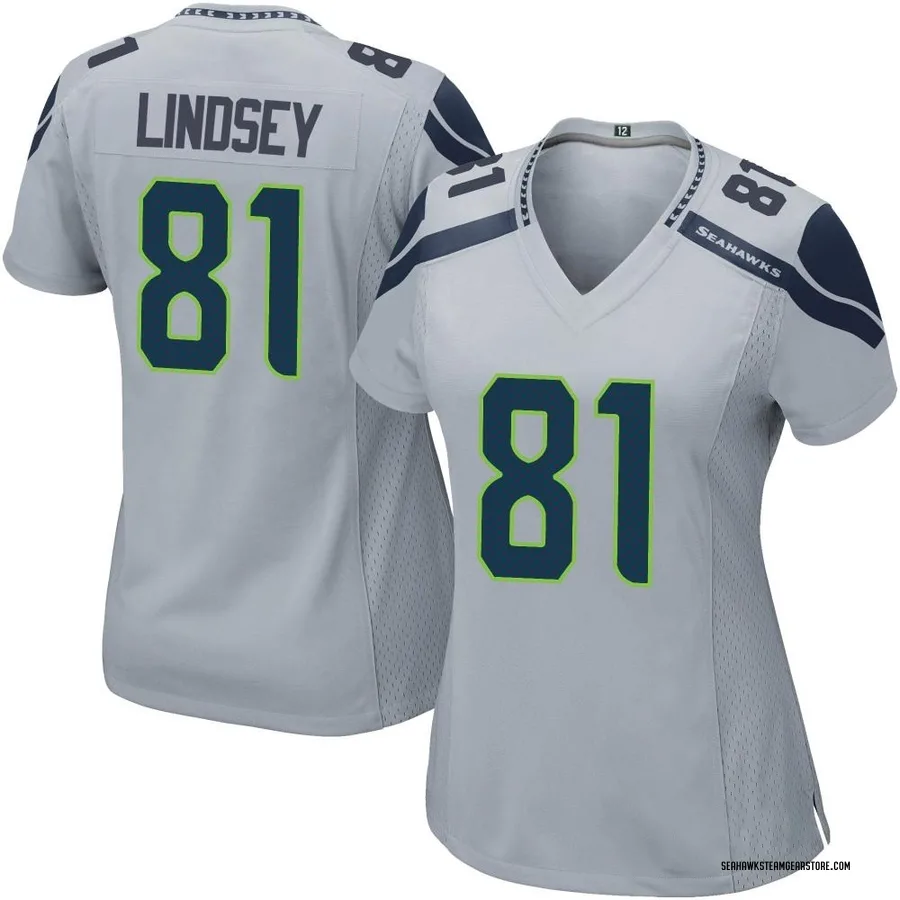 Tyjon Lindsey Women's Seattle Seahawks Nike Alternate Jersey - Game Gray