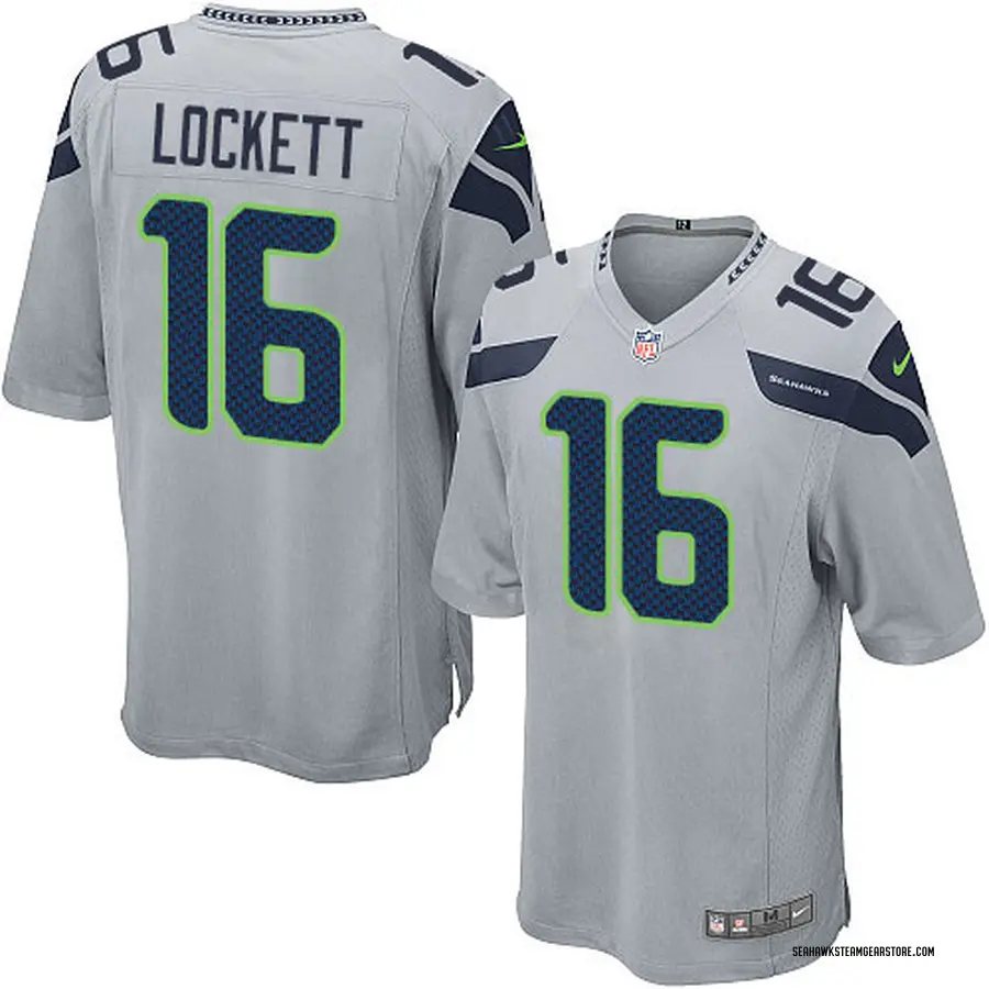 Tyler Lockett Men's Seattle Seahawks Nike Alternate Jersey - Game Grey