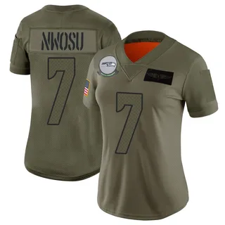 Uchenna Nwosu Women's Seattle Seahawks Nike 2019 Salute to Service Jersey - Limited Camo