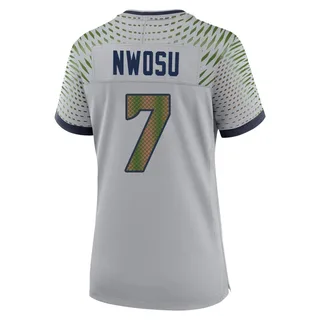 Uchenna Nwosu Women's Seattle Seahawks Nike Wolf 2025 Rivalries Collection Jersey - Game Gray