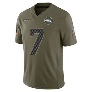 Uchenna Nwosu Youth Seattle Seahawks Nike 2025 Salute to Service Jersey - Limited Olive