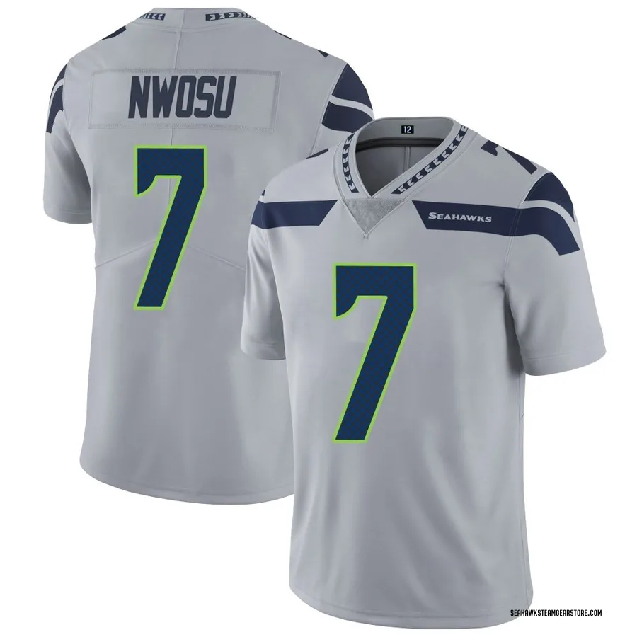 Uchenna Nwosu Youth Seattle Seahawks Nike Alternate Vapor Untouchable Jersey - Limited Gray