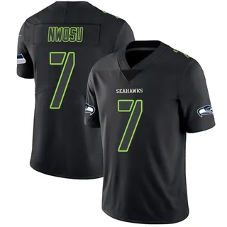 Uchenna Nwosu Youth Seattle Seahawks Nike Jersey - Limited Black Impact