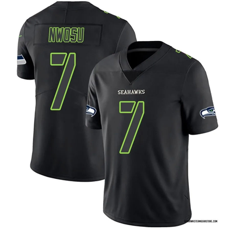 Uchenna Nwosu Youth Seattle Seahawks Nike Jersey - Limited Black Impact