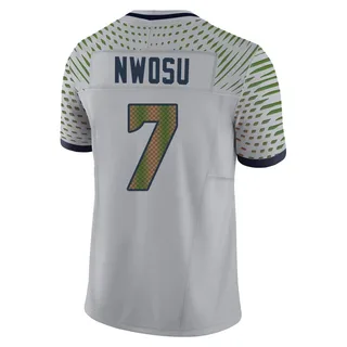 Uchenna Nwosu Youth Seattle Seahawks Nike Wolf 2025 Rivalries Collection Jersey - Limited Gray