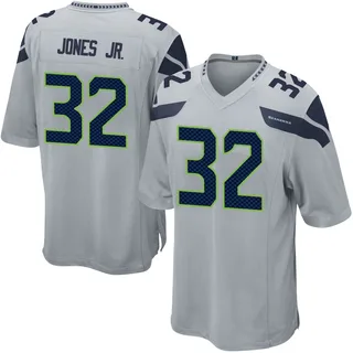 Velus Jones Jr. Men's Seattle Seahawks Nike Alternate Jersey - Game Gray