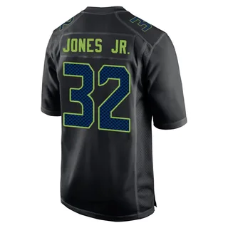 Velus Jones Jr. Men's Seattle Seahawks Nike Carbon Fashion Jersey - Game Black