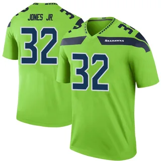 Velus Jones Jr. Men's Seattle Seahawks Color Rush Neon Jersey - Legend Green