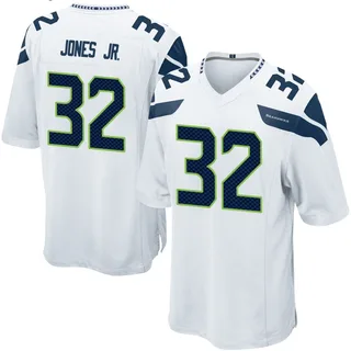 Velus Jones Jr. Men's Seattle Seahawks Nike Jersey - Game White