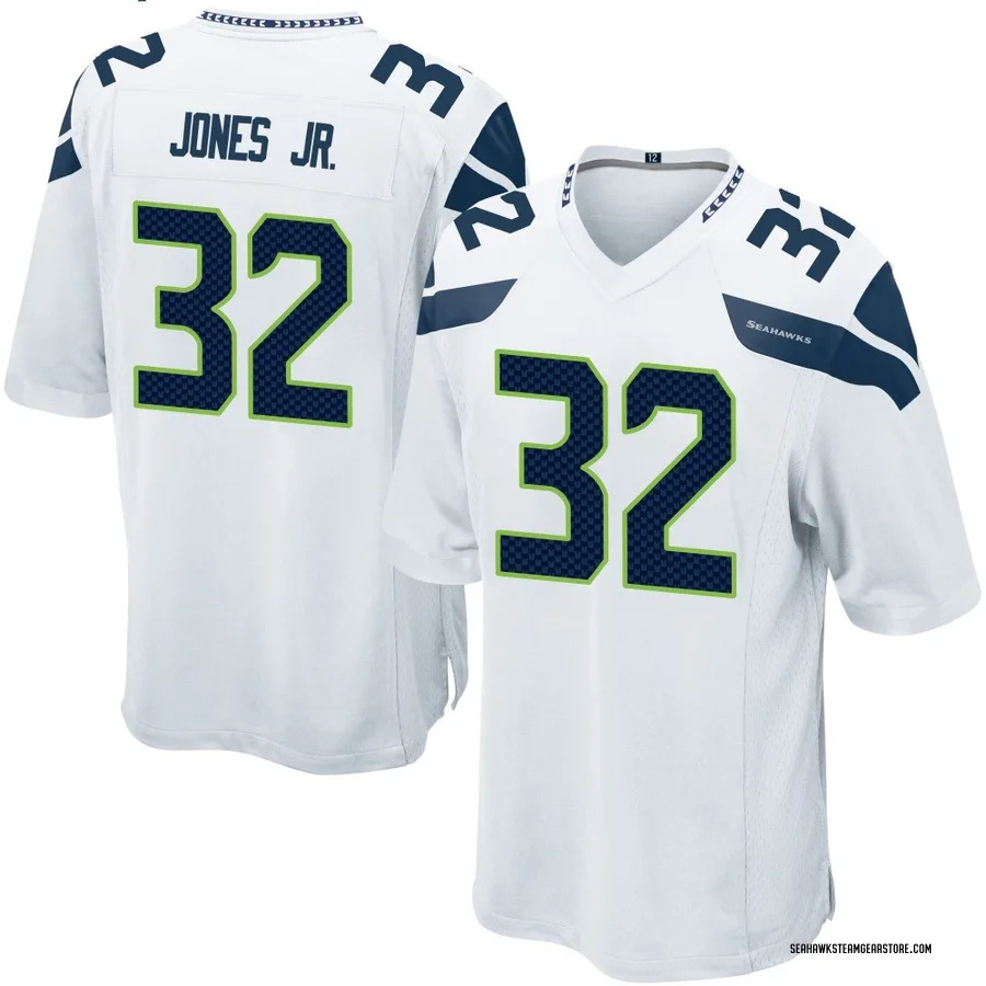 Velus Jones Jr. Men's Seattle Seahawks Nike Jersey - Game White