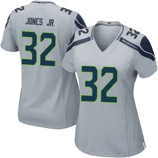 Velus Jones Jr. Women's Seattle Seahawks Nike Alternate Jersey - Game Gray