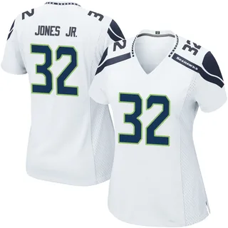 Velus Jones Jr. Women's Seattle Seahawks Nike Jersey - Game White