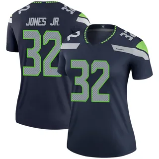 Velus Jones Jr. Women's Seattle Seahawks Nike Jersey - Legend Navy
