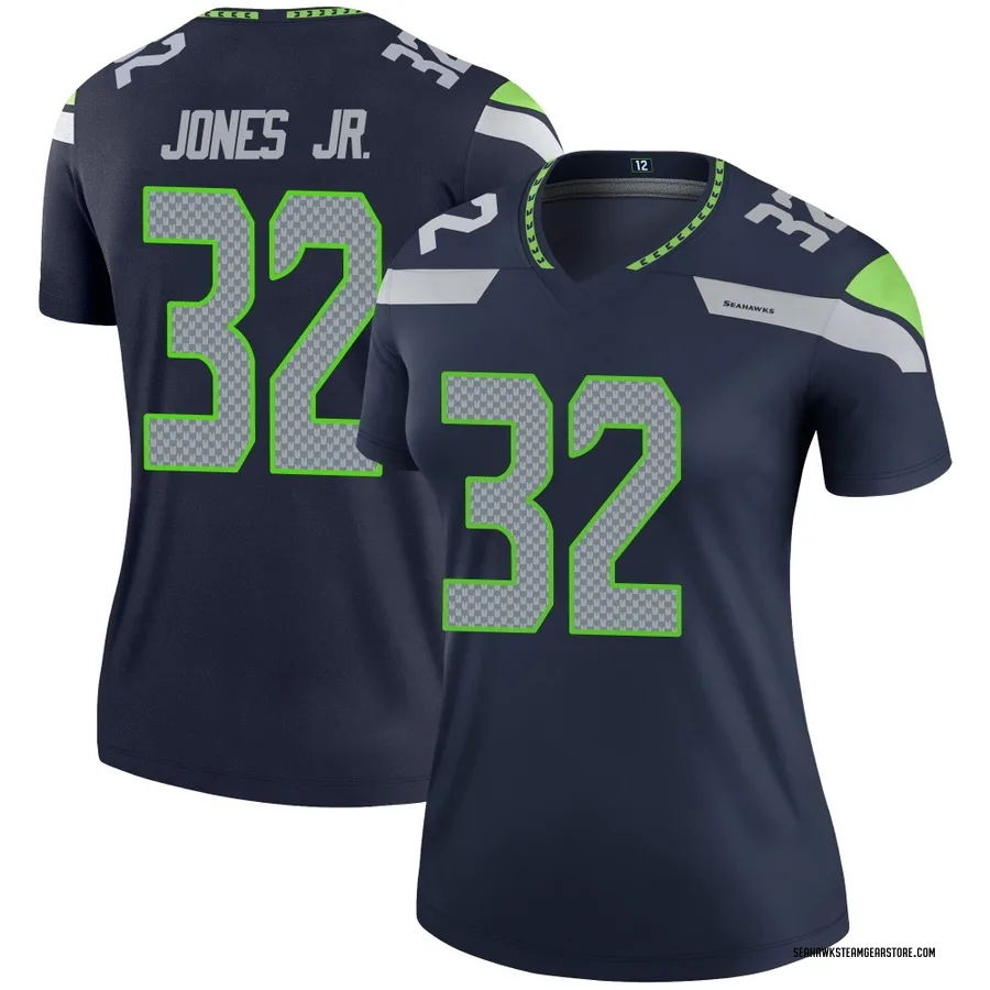 Velus Jones Jr. Women's Seattle Seahawks Nike Jersey - Legend Navy