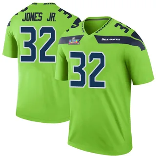 Velus Jones Jr. Youth Seattle Seahawks Color Rush Neon Super Bowl LX Patch Jersey - Legend Green