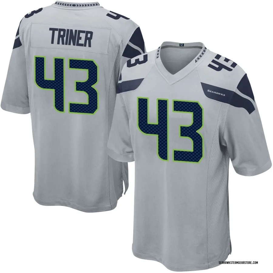 Zach Triner Men's Seattle Seahawks Nike Alternate Jersey - Game Gray