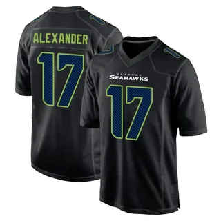 Zy Alexander Men's Seattle Seahawks Carbon Fashion Jersey - Game Black